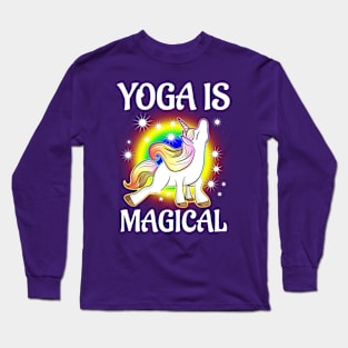 Unicorn Yoga Is Magical Long Sleeve T-Shirt